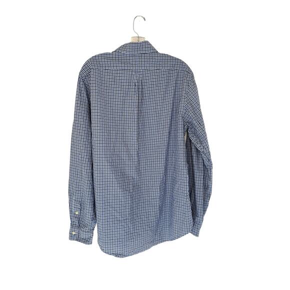 Ralph Lauren‎ Men's Blue Plaid Cotton Long Sleeve Button Down Dress Shirt Large - Picture 9 of 12